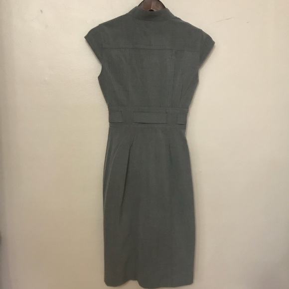 NWOT Calvin Klein Button Up Midi Dress, Grey, Sz 2 - Picture 3 of 3